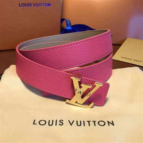 lv pink belt|louis vuitton 20mm belt.